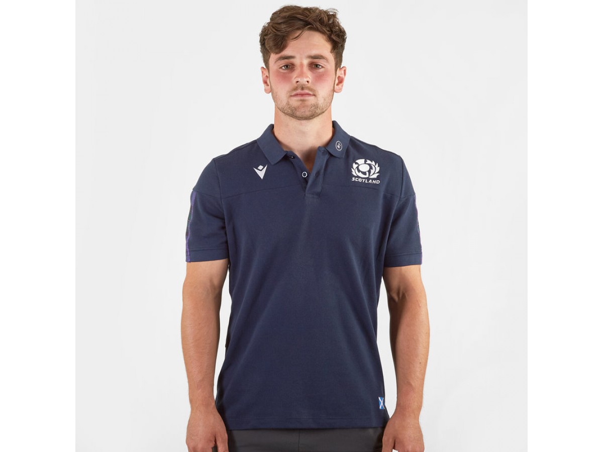 Macron Scotland Rugby Home Pro  Official Shirt 2019/20 Navy Free Postage
