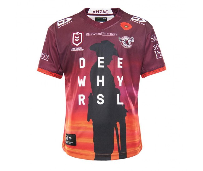 2021 Manly Warringah Sea Eagles Mens Anzac Jersey