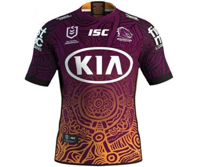 2020 Brisbane Broncos Men's Indigenous Jersey 2020 Brisbane Broncos Men's Indigenous Jersey
