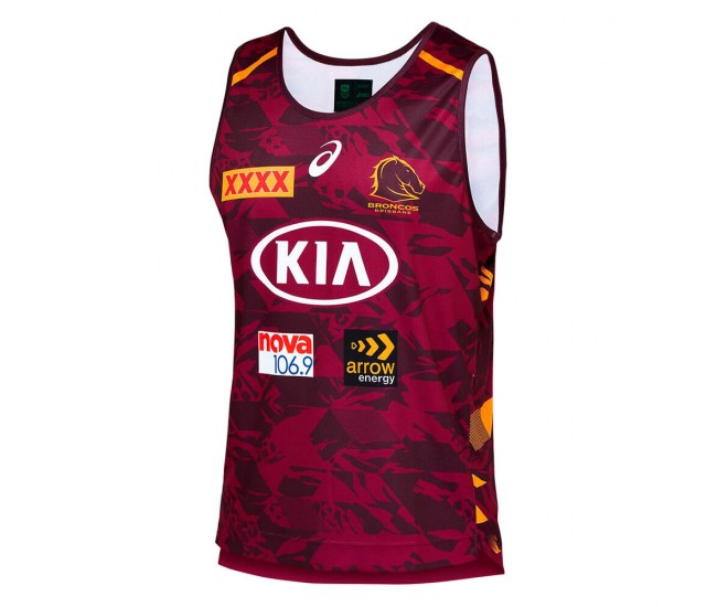 2021 Brisbane Broncos Mens Training Singlet