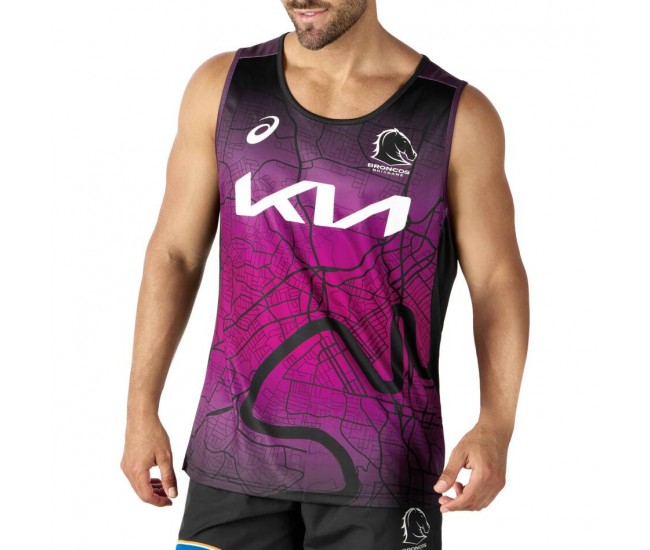 2024 Brisbane Broncos Mens Training Singlet