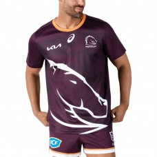 2024 Brisbane Broncos Mens Run Out Training Tee