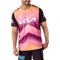 2024 Brisbane Broncos Mens Sunstone Training Tee