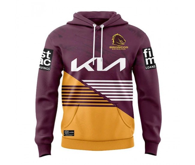 2024 Brisbane Broncos Mens Team Hoodie