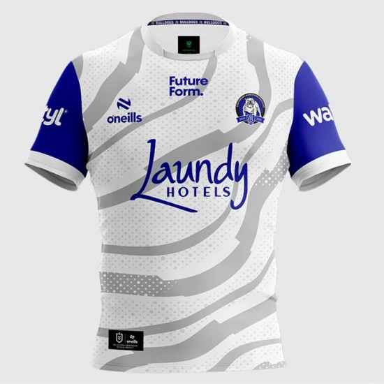 2025 Canterbury-Bankstown Bulldogs Mens White Training Jersey