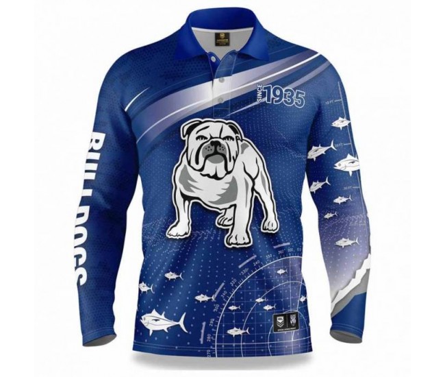 2022 NRL Bulldogs Men's Fishfinder Fishing Shirt