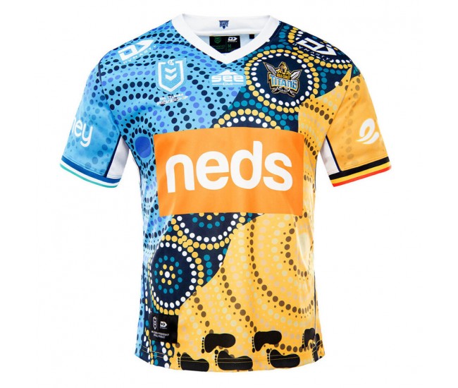 2021 Gold Coast Titans Mens Indigenous Jersey