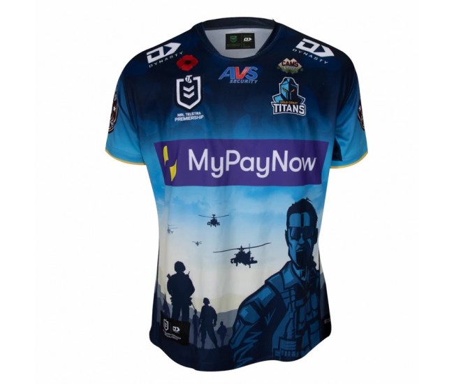 2023 Gold Coast Titans Mens Anzac Jersey