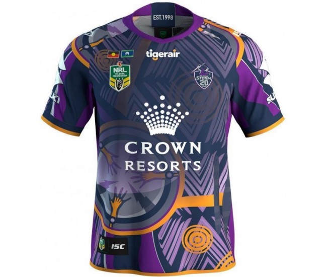 Melbourne Storm 2018 Men's Indigenous Jersey Melbourne Storm 2018 Men's Indigenous Jersey