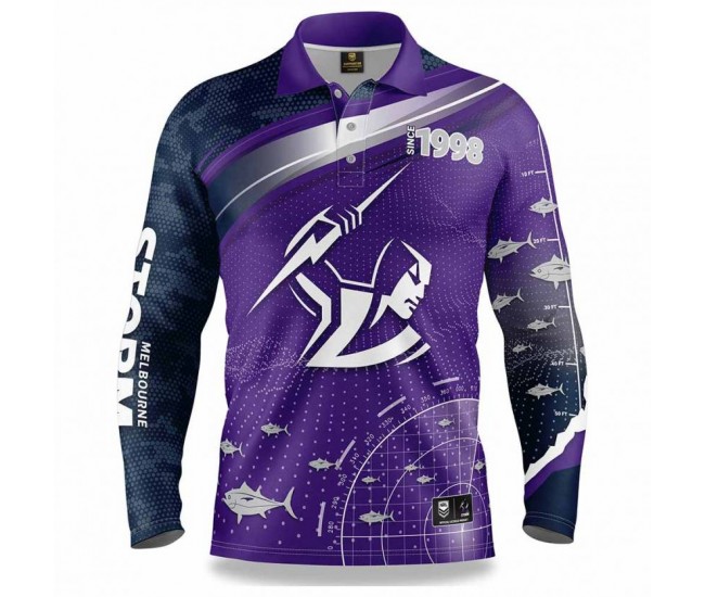 2022 Melbourne Storm Mens Fishfinder Fishing Shirt