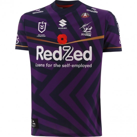 2024 Melbourne Storm Mens Anzac Round Jersey 2024 Melbourne Storm Mens Anzac Round Jersey