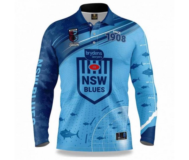 2022 NSW Blues Mens Fishfinder Fishing Shirt
