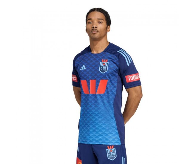2025 NSW Blues State of Origin Mens Perfromance Training Tee