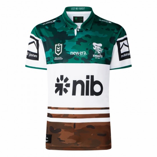 2025 Newcastle Knights Mens Anzac Round Jersey