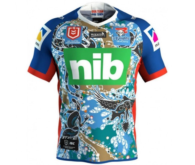 Newcastle Knights 2019 Men's Indigenous Jersey Newcastle Knights 2019 Men's Indigenous Jersey