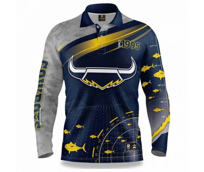 2022 North Queensland Cowboys Mens Fishfinder Fishing Shirt
