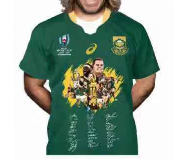 South Africa Springboks Signature Edition Rugby World Cup 2019 Jersey South Africa Springboks Signature Edition Rugby World Cup 2019 Jersey