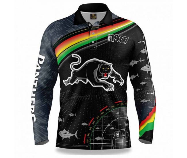 2022 Penrith Panthers Mens Fishfinder Fishing Shirt