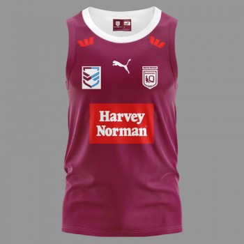 Harvey Norman QLD Maroons Men's Training Singlet 2024