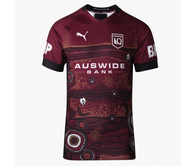 2021 QLD Maroons Mens Indigenous Jersey