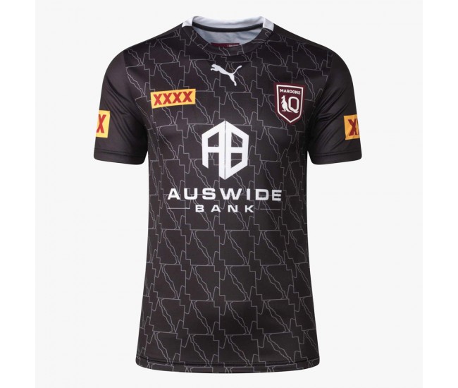 2022 QLD Maroons Men's Black Training Jersey