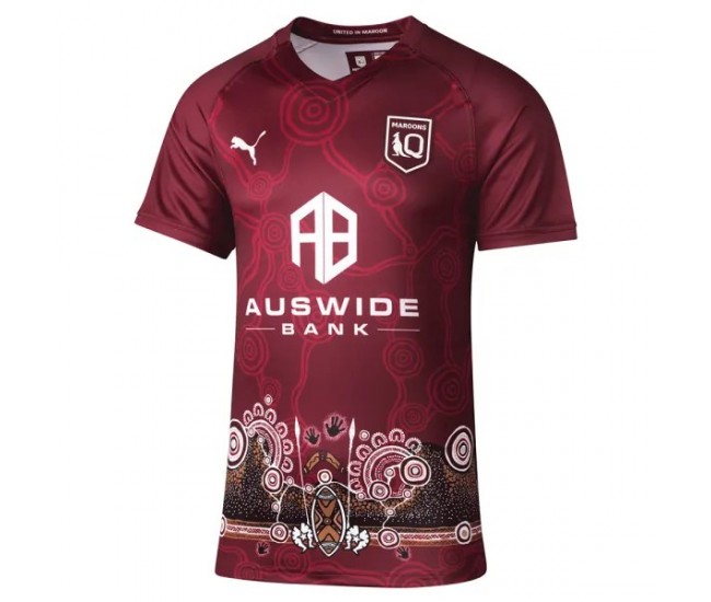 2022 QLD Maroons Mens Indigenous Jersey