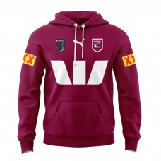 2024 QLD Maroons Mens Team Hoodie Red