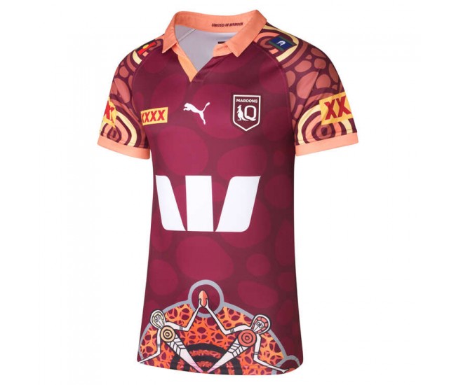 2024 QLD Maroons State of Origin Mens Indigenous Jersey