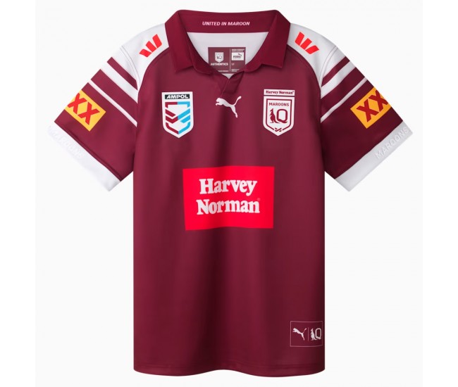 2025 Harvey Norman QLD Maroons Men's Home Jersey
