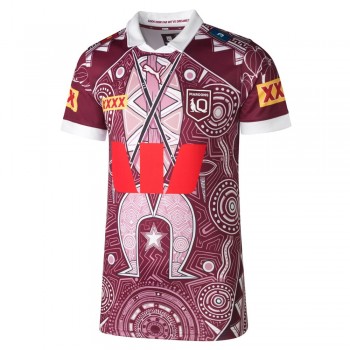 2026 QLD Maroons State of Origin Mens Indigenous Jersey