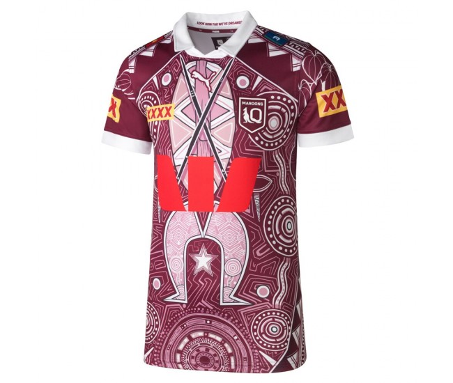 2026 QLD Maroons State of Origin Mens Indigenous Jersey