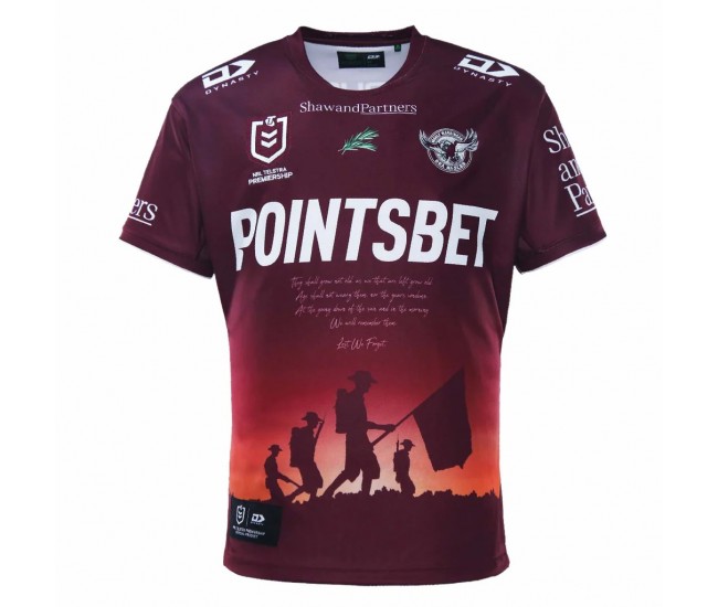 2023 Manly Warringah Sea Eagles Mens Anzac Jersey