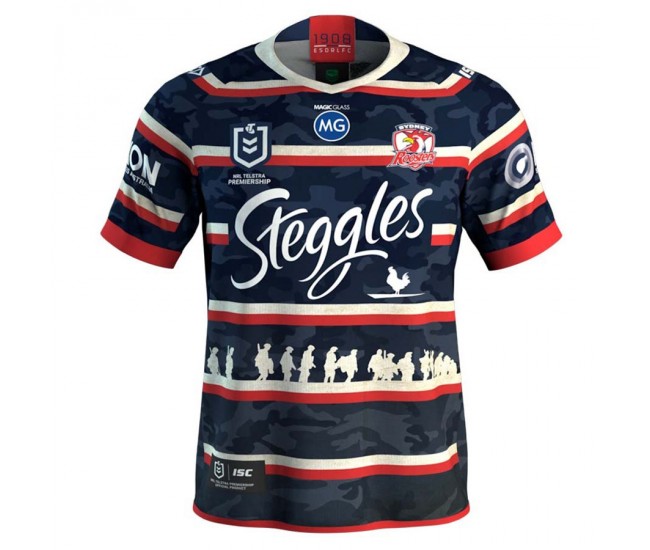 Sydney Roosters 2019 Men's Anzac Jersey Sydney Roosters 2019 Men's Anzac Jersey