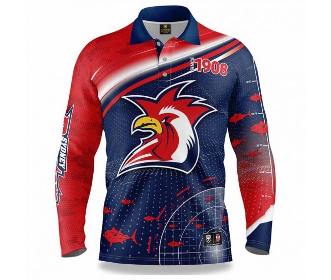 2022 Sydney Roosters Mens Fishfinder Fishing Shirt