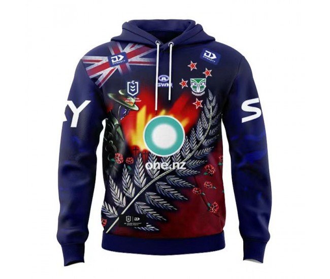 2024 New Zealand Warriors Mens Anzac Hoodie