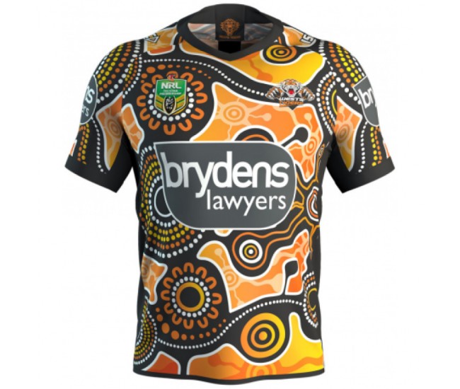 Wests Tigers 2018 Men's Indigenous Jersey Wests Tigers 2018 Men's Indigenous Jersey