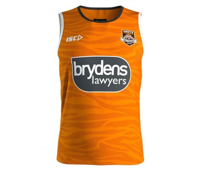 Wests Tigers 2019 Men's Training Singlet Wests Tigers 2019 Men's Training Singlet