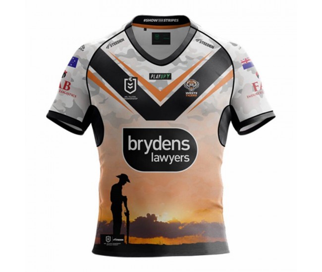 2023 Wests Tigers Mens ANZAC Jersey