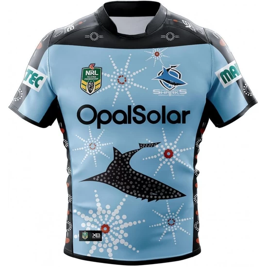 Cronulla-Sutherland Sharks 2018 Men's Indigenous Jersey Cronulla-Sutherland Sharks 2018 Men's Indigenous Jersey
