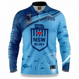 2022 NSW Blues Mens Fishfinder Fishing Shirt