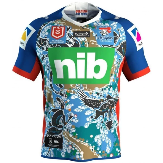 Newcastle Knights 2019 Men's Indigenous Jersey Newcastle Knights 2019 Men's Indigenous Jersey