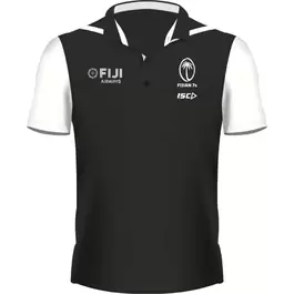 2021 Fiji Airways Sevens Performance Mens Polo Black