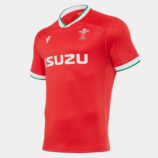 2021 Macron Wales Home Rugby Jersey