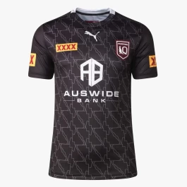 2022 QLD Maroons Men's Black Training Jersey