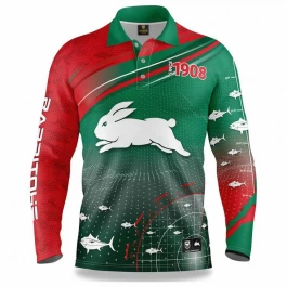 2022 South Sydney Rabbitohs Mens Fishfinder Fishing Shirt